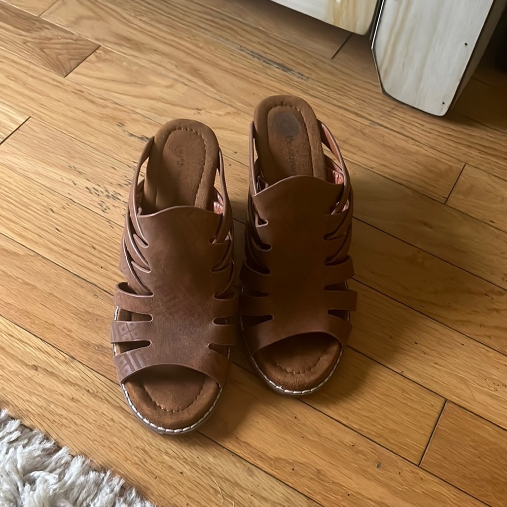 BearPaw wedge sandals
